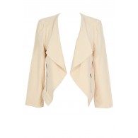 Class Act Open Jacket in Beige